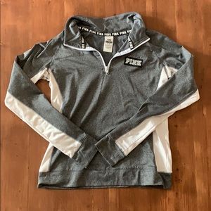 Pink quarter zip